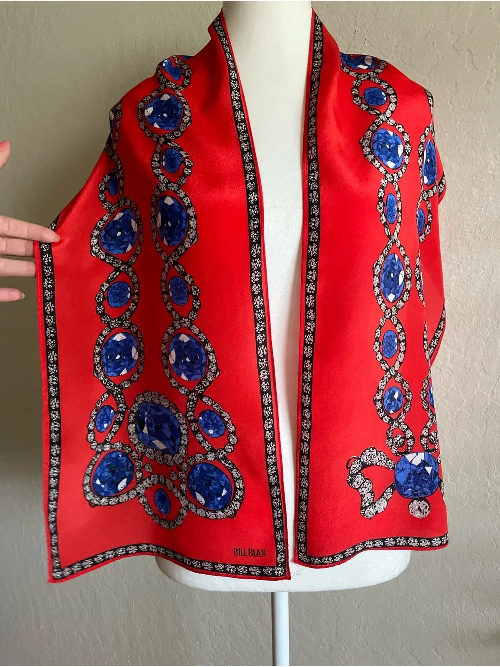 Bill Blass vintage silk scarf